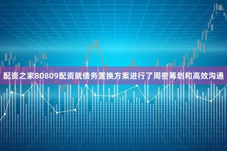 配资之家80809配资就债务置换方案进行了周密筹划和高效沟通